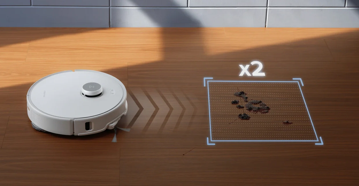 Roborock Qrevo Edge 5V1 dulkių siurblys - robotas, juoda, 14 nuotrauka